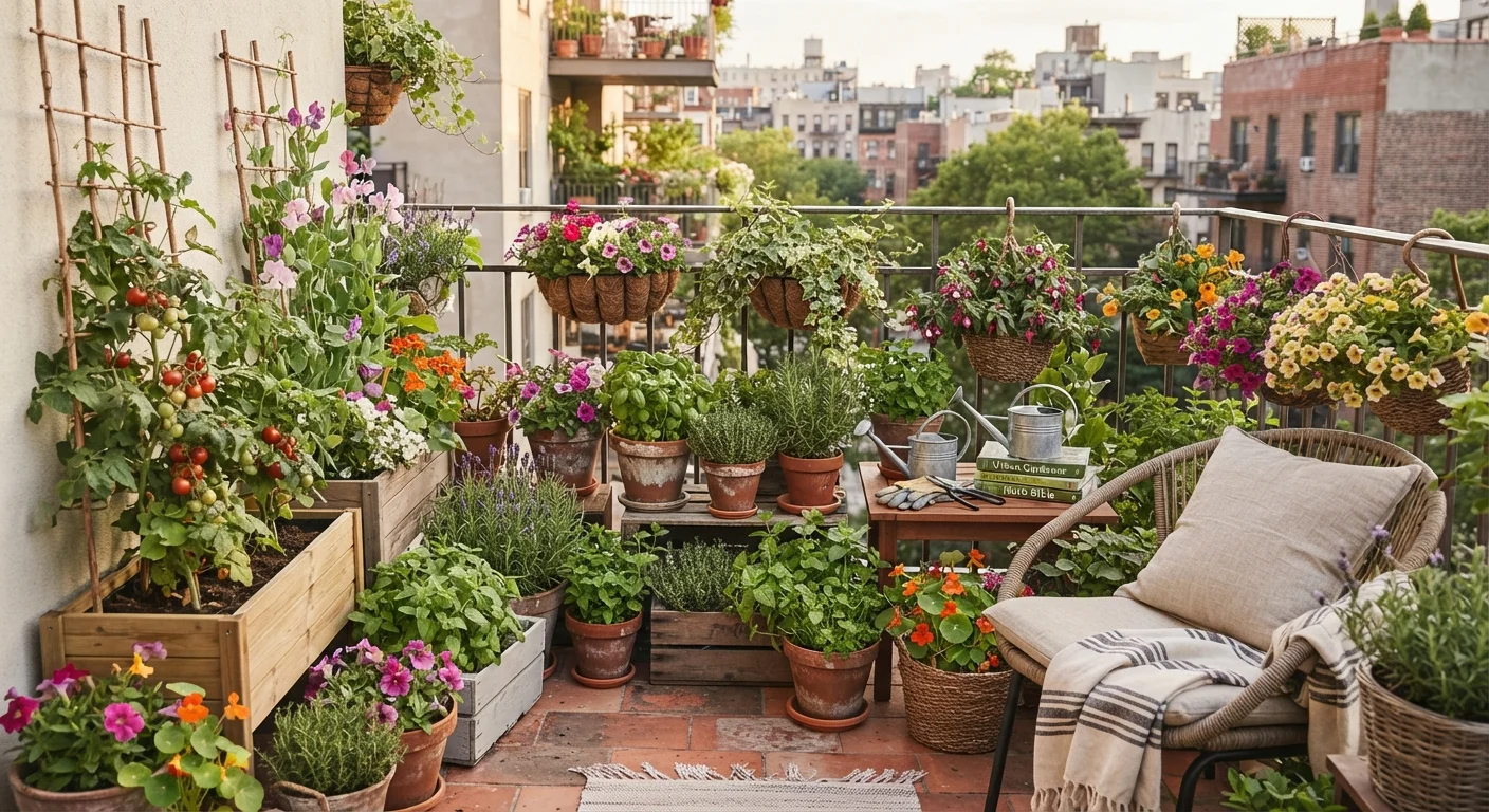 Container Gardening on a Balcony or Small Patio