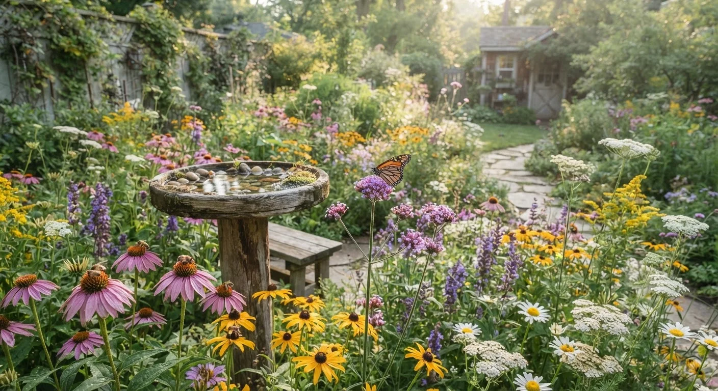 Creating a Wildlife-Friendly Garden: What Draws Beneficial Insects, Birds, and Pollinators