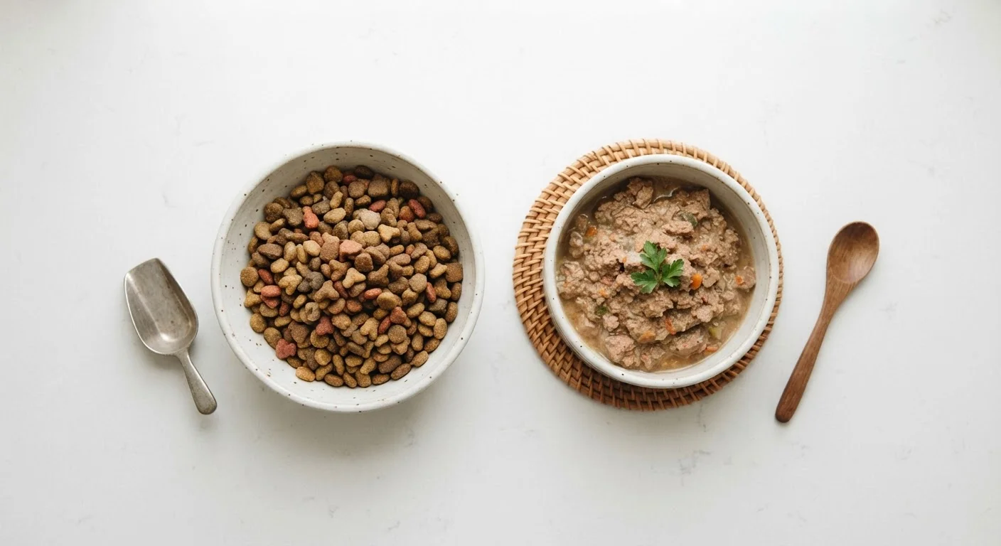 Dry Kibble vs. Wet Food: What the Nutritional Differences Actually Mean