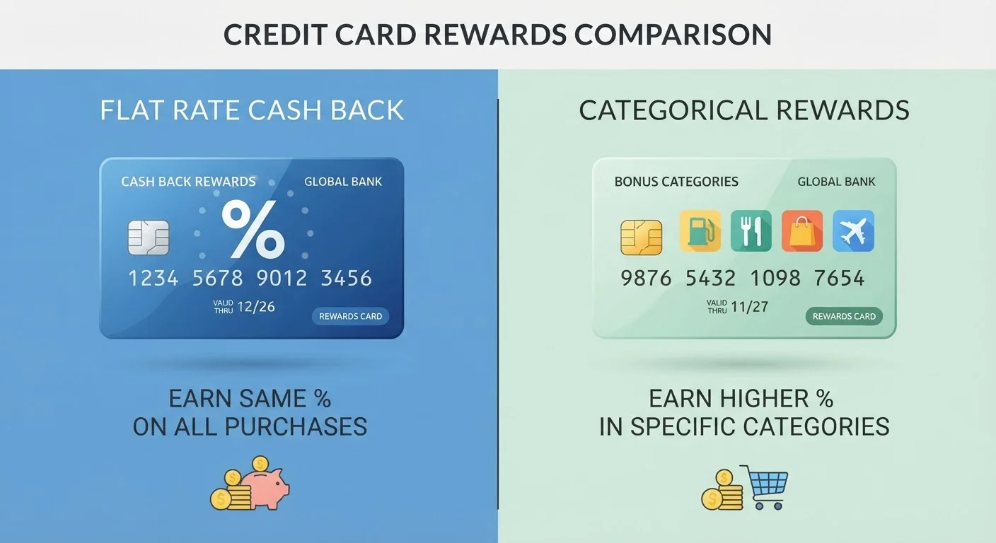 Flat-Rate Cashback vs. Tiered Category Rewards: Choosing the Right Structure