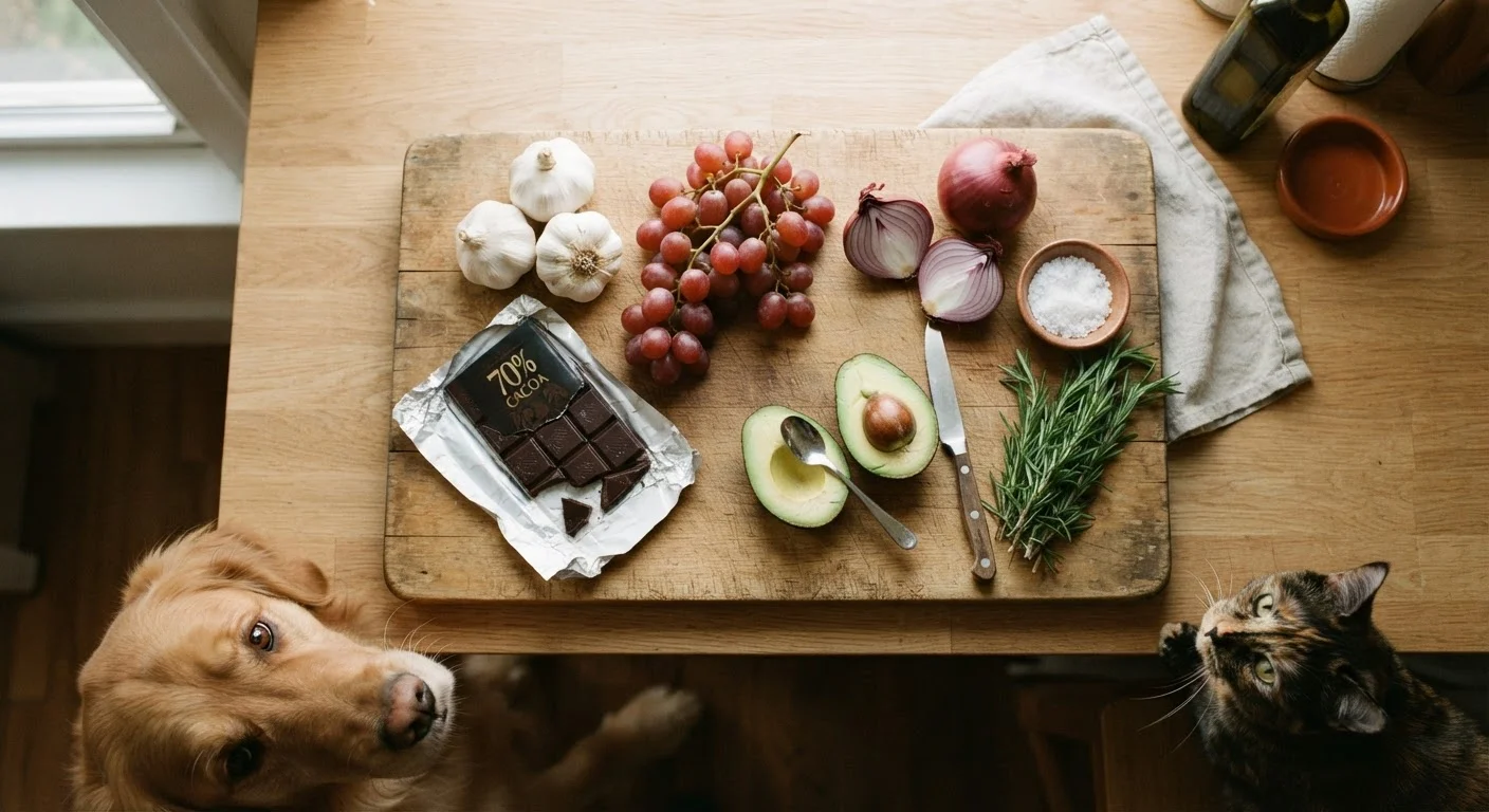 Foods Commonly Found in Human Kitchens That Are Harmful to Pets