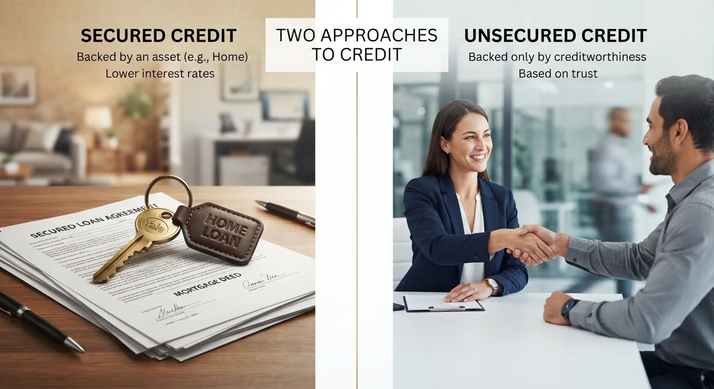 Secured vs. Unsecured Credit: What Changes When Collateral Is Involved