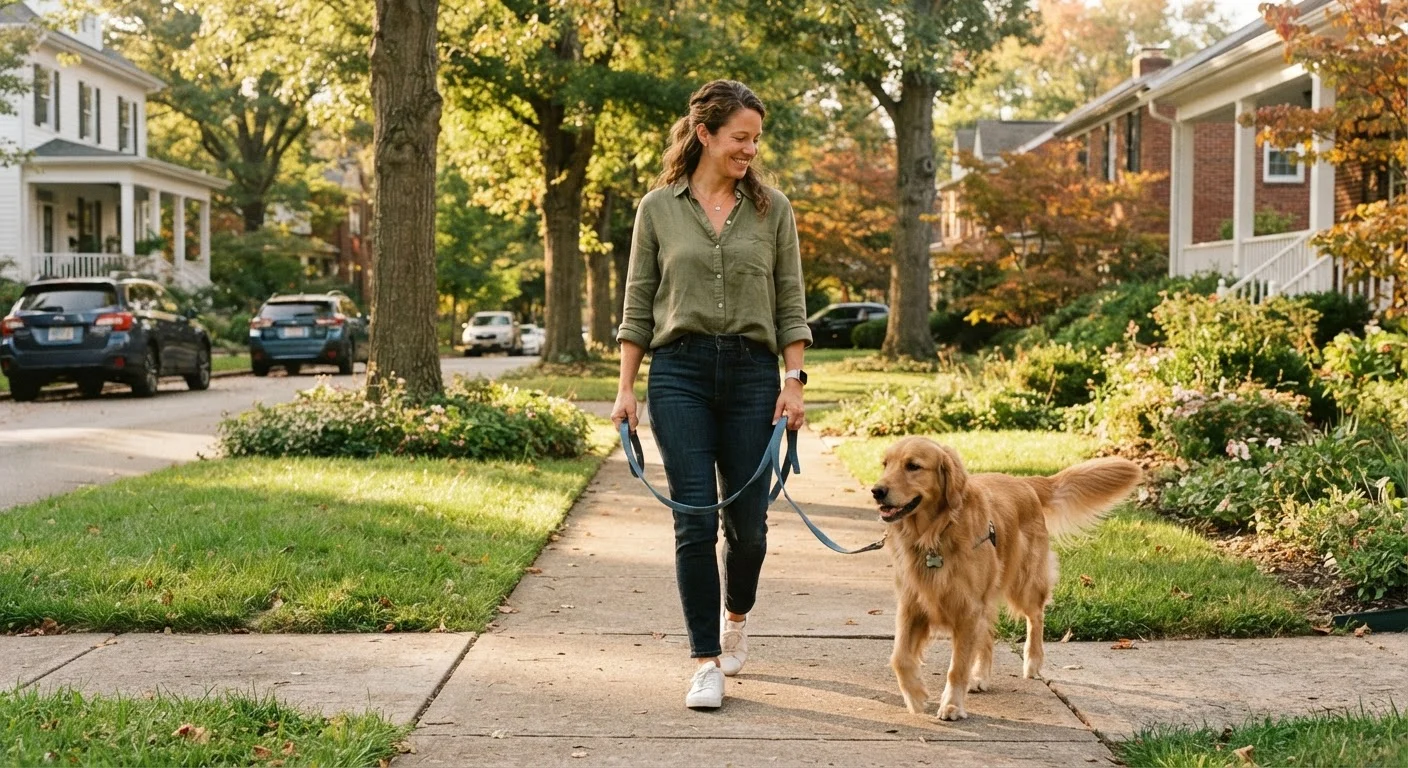 Teaching a Dog to Walk Calmly on a Lead