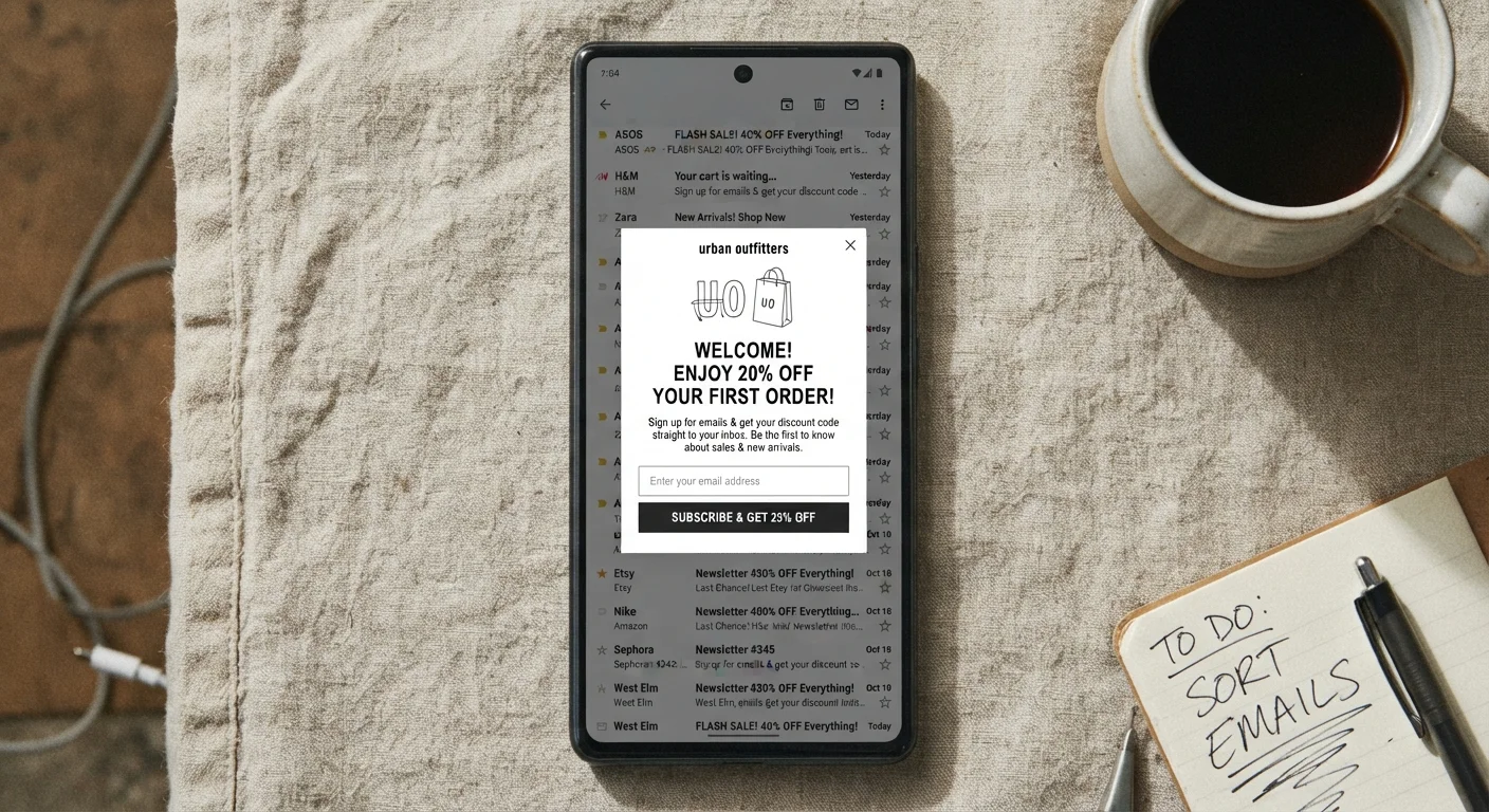 The Trade-Offs of Signing Up for Retailer Emails to Get Discount Codes